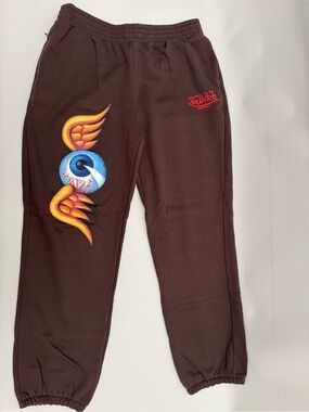 Von Dutch Brick Flying Eyeball Graphic Joggers